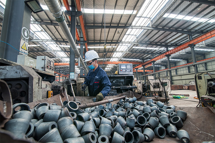 渝北网架配件-锥头加工车间